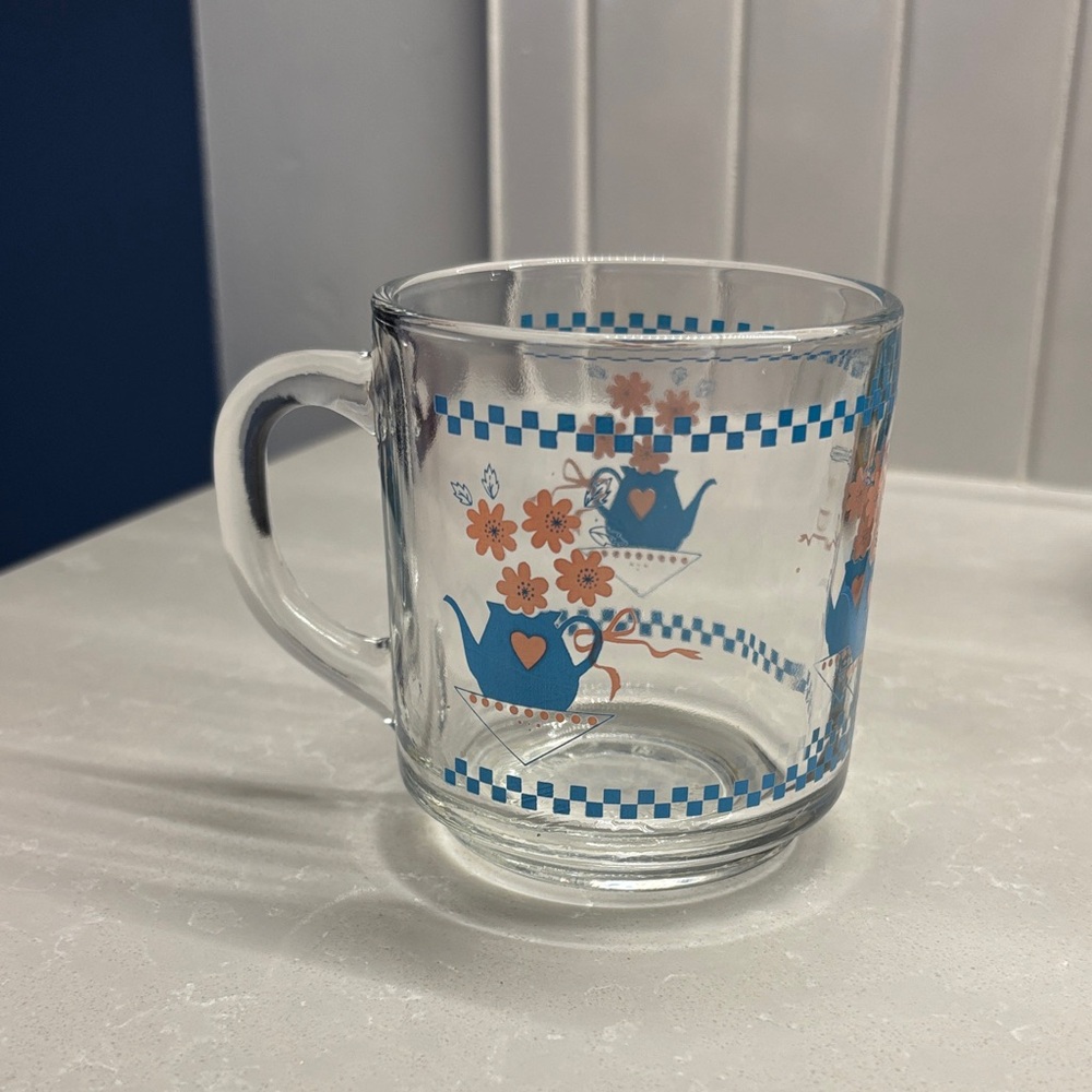 Vintage KIG Indonesia glass mug